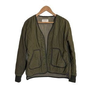 REI Cooperative green quilted 100% cotton lightweight jacket
